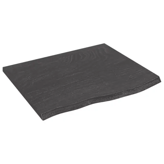 Oferta Półka, ciemnoszara, 60x50x2 cm, wykończone lite drewno dębowe Lumarko! - Hurtownia wielobranżowa Lumarko